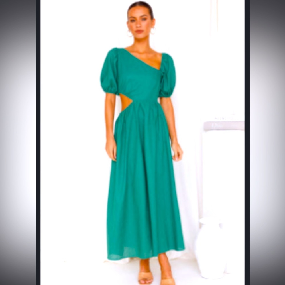 Hello Molly Green MIDI Dress